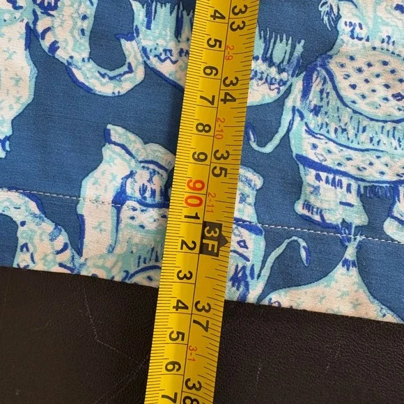 Lilly Pulitzer Carlotta Shift Dress Size 2 Joy Ride Elephant Print Embroidered - Picture 12 of 13